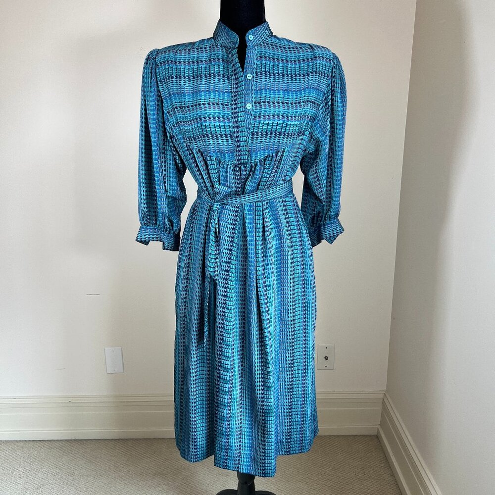 Vintage Pierre Balmain Dress 3/4 Sleeve with Belt